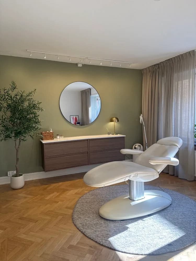 Behandlingsrum hos Aesthetic Studio i Stockholm