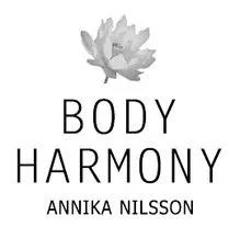 Logotyp för Bodyharmony på Birger Jarlsgatan i Stockholm