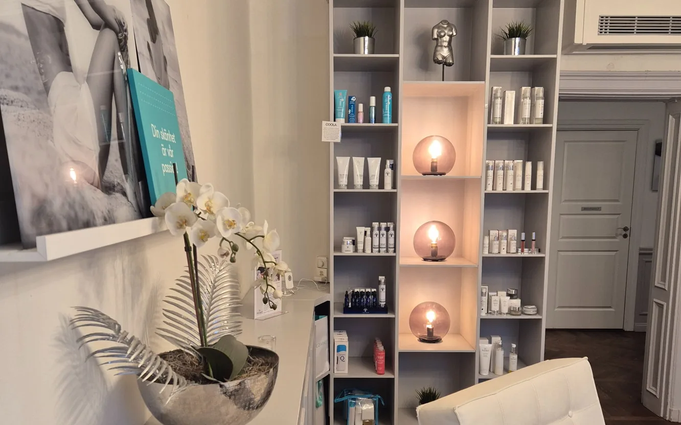 Behandlingsrum hos Clinic Divine Östermalm på Kommendörsgatan
