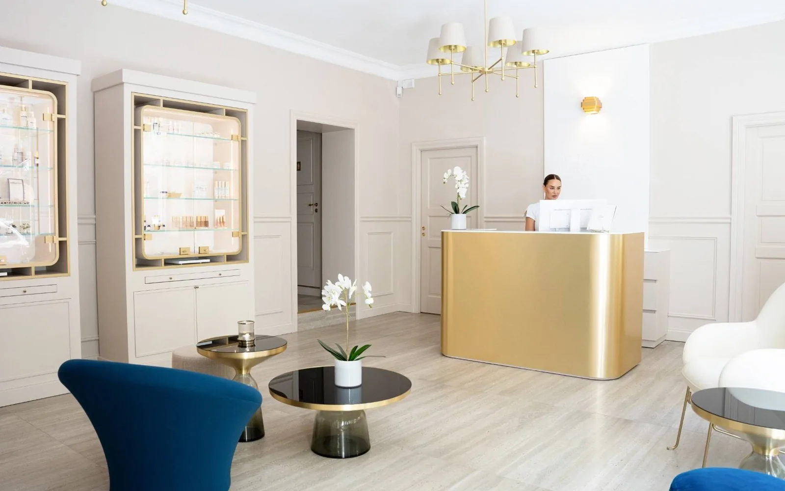 Receptionen på Cult Clinic på Karlavägen i Stockholm