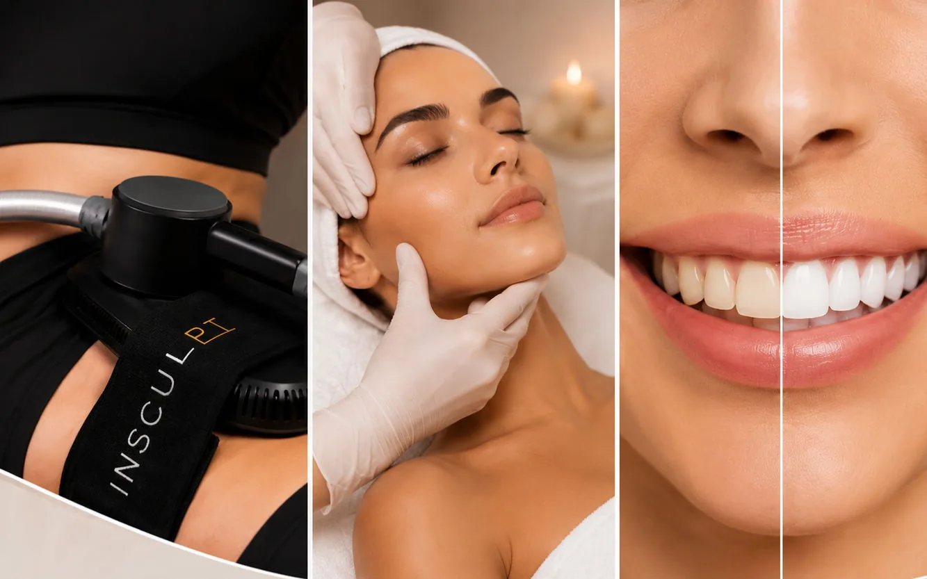 Insculpt, ansiktsbehandling och tandblekning hos DH Beauty Lounge på Föreningsgatan i Malmö