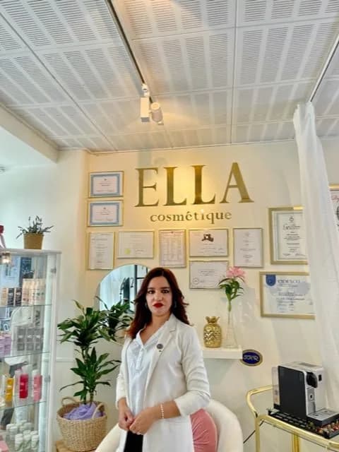 Behandlingsrum hos Ella Cosmétique i Bandhagen