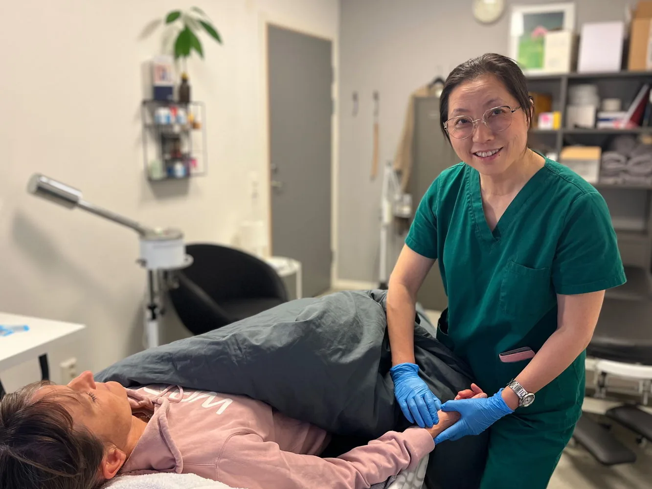 Behandlingsrum hos Eriksbergs Hälsoklinik i Göteborg