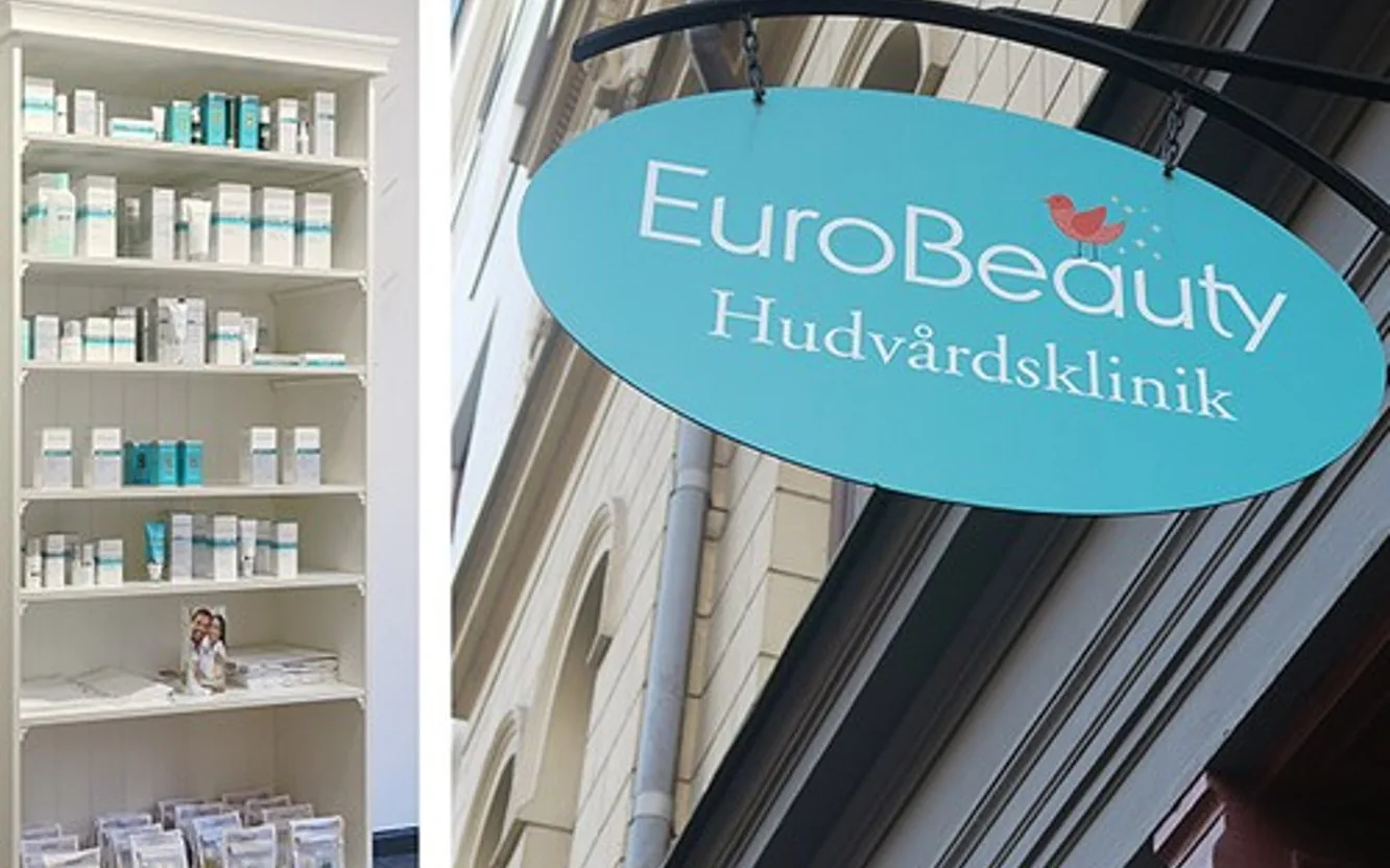 Interiör från EuroBeauty på Hornsgatan på Södermalm i Stockholm