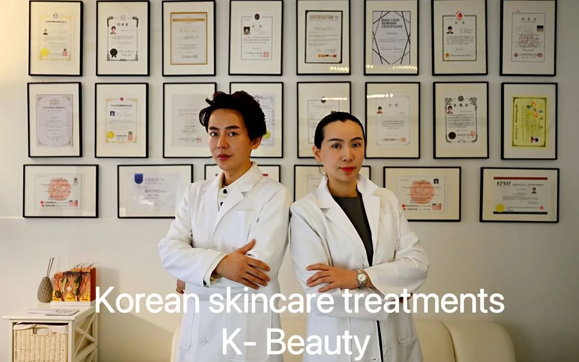 Behandlingsrum för koreansk hudvård hos Evan Beauty Center i Stockholm