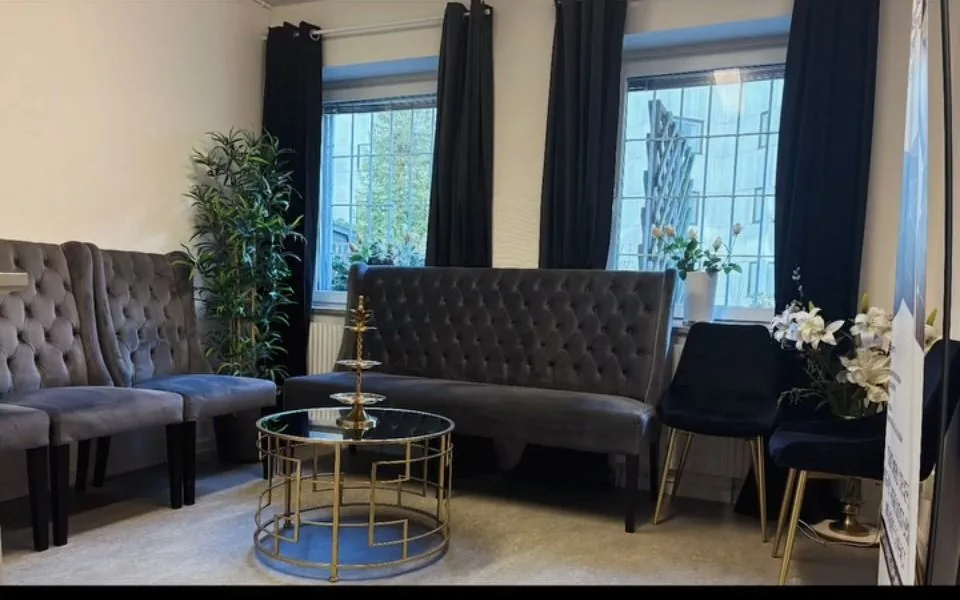 Väntrum hos Hornstull Clinic i Stockholm
