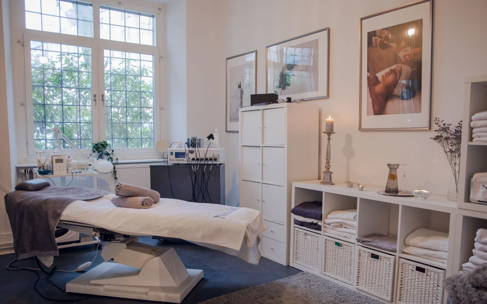 Behandlingsrum hos Let's Face It Skincare i Göteborg