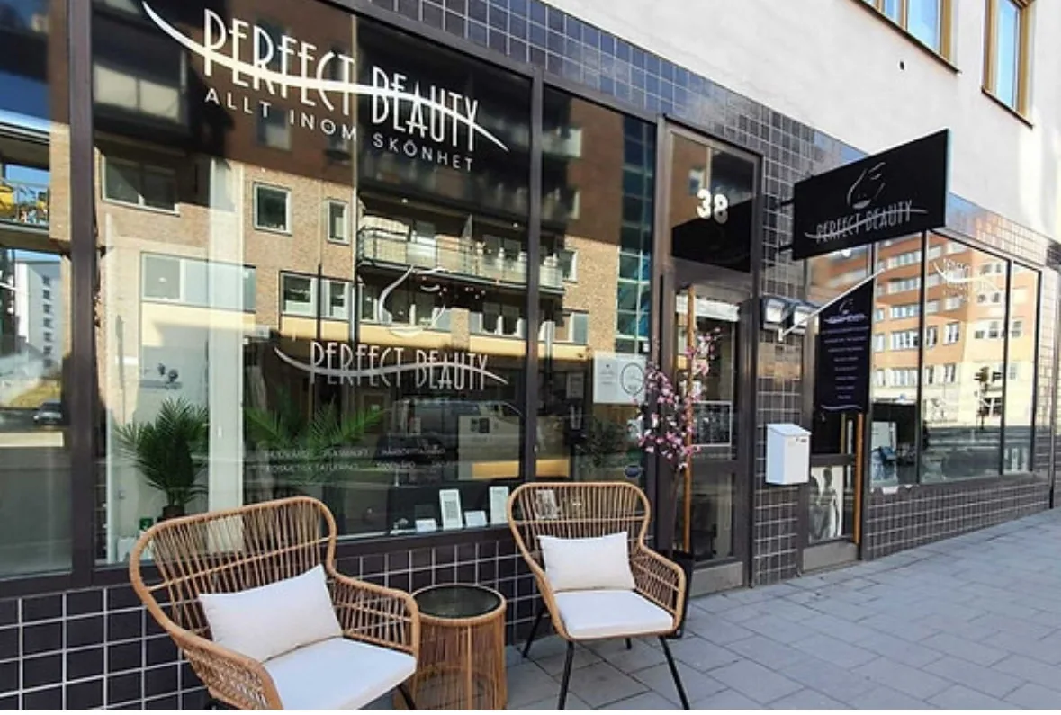 Behandlingsrum hos Perfect Beauty Sverige i Årstadal, Stockholm