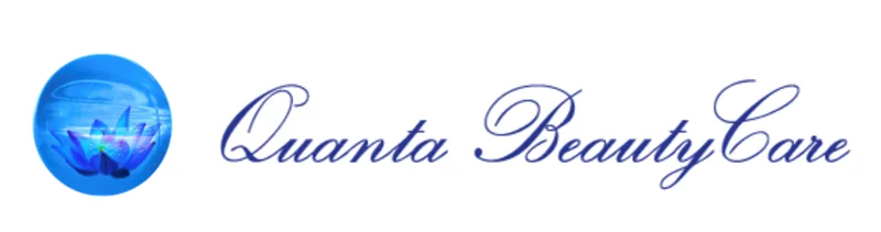 Logotyp för Quanta BeautyCare på Odengatan i Stockholm