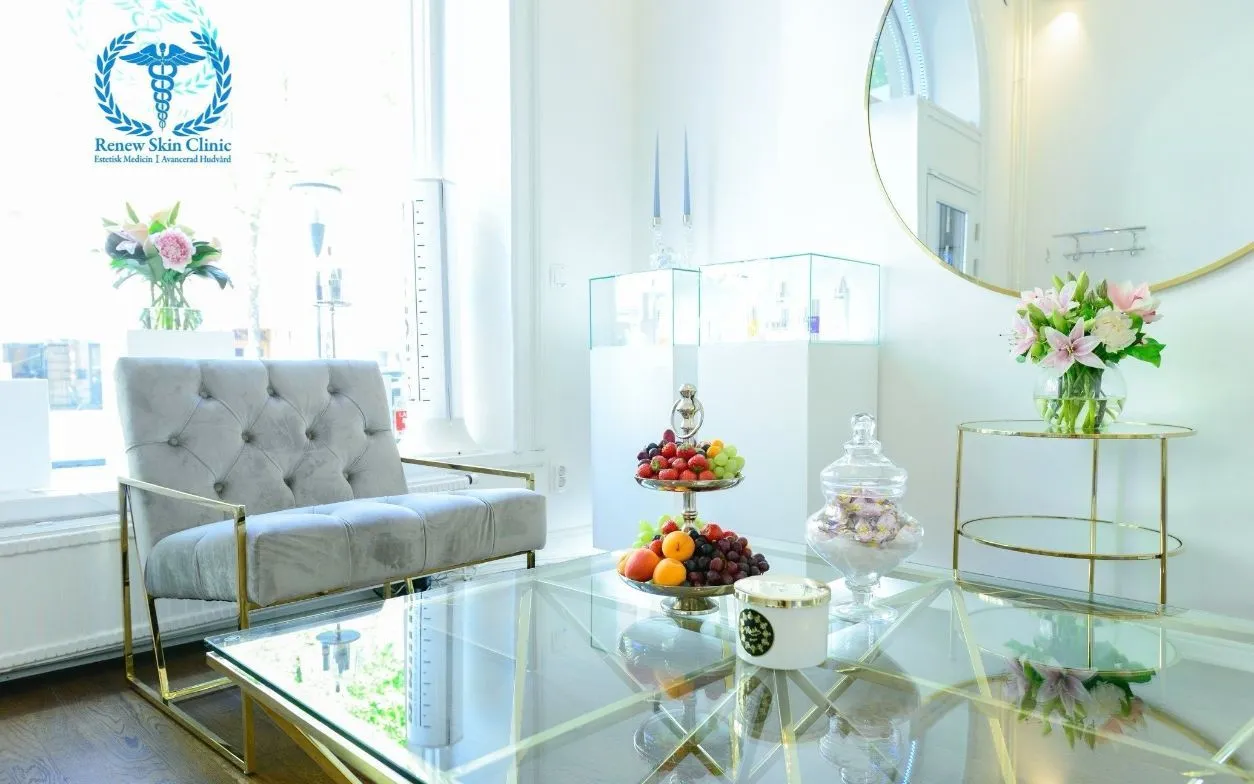 Interiör från Renew Skin Clinic på Birger Jarlsgatan i Stockholm