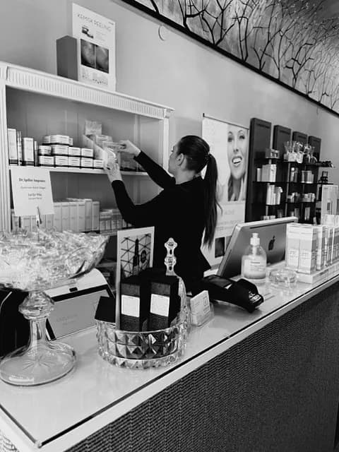 Behandlingsrum hos Sahlstén Skin Care Clinic på Södermalm i Stockholm