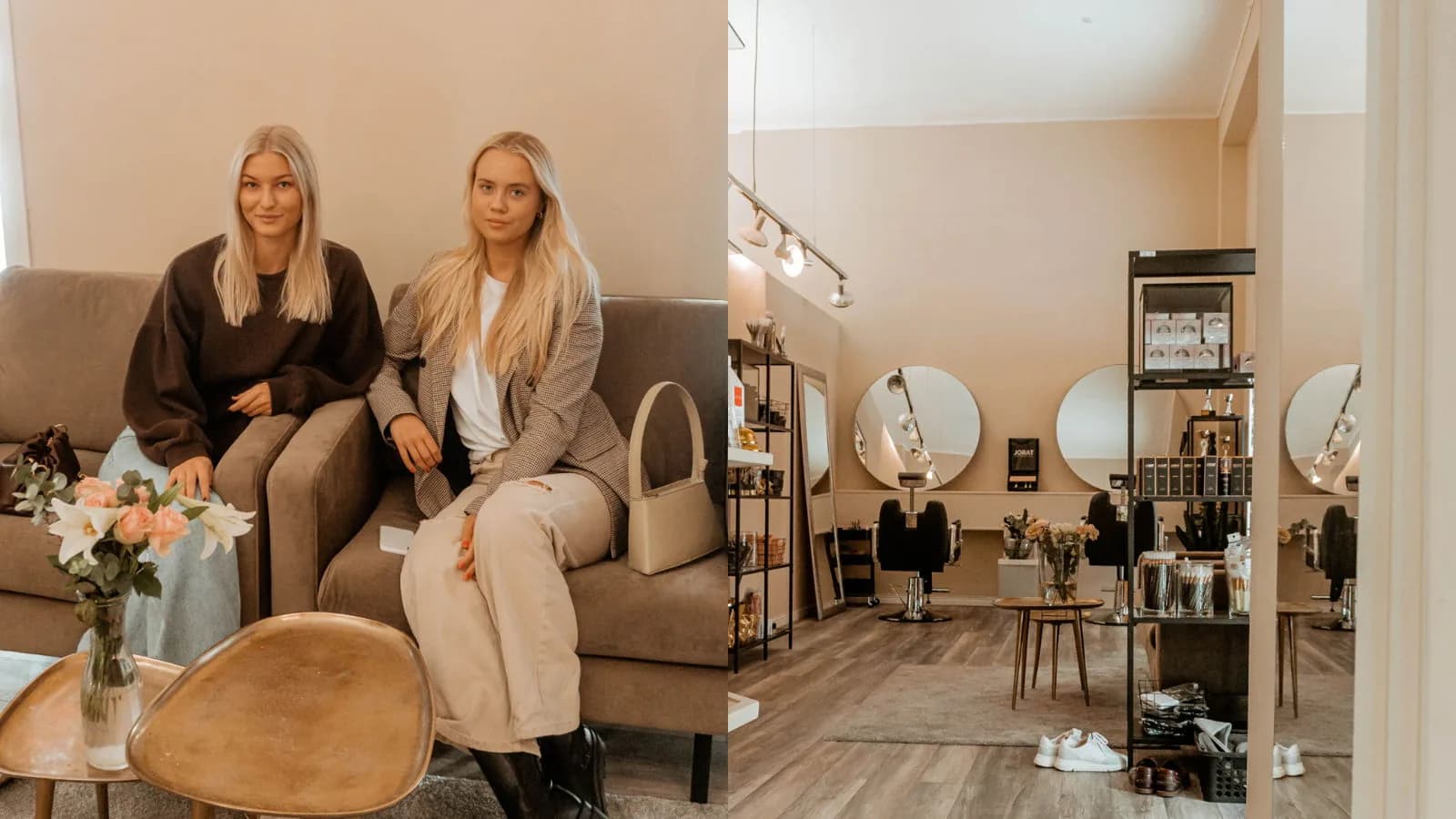 Personal och salongen på Södra Vägen hos Salong Beauty Corner i Göteborg