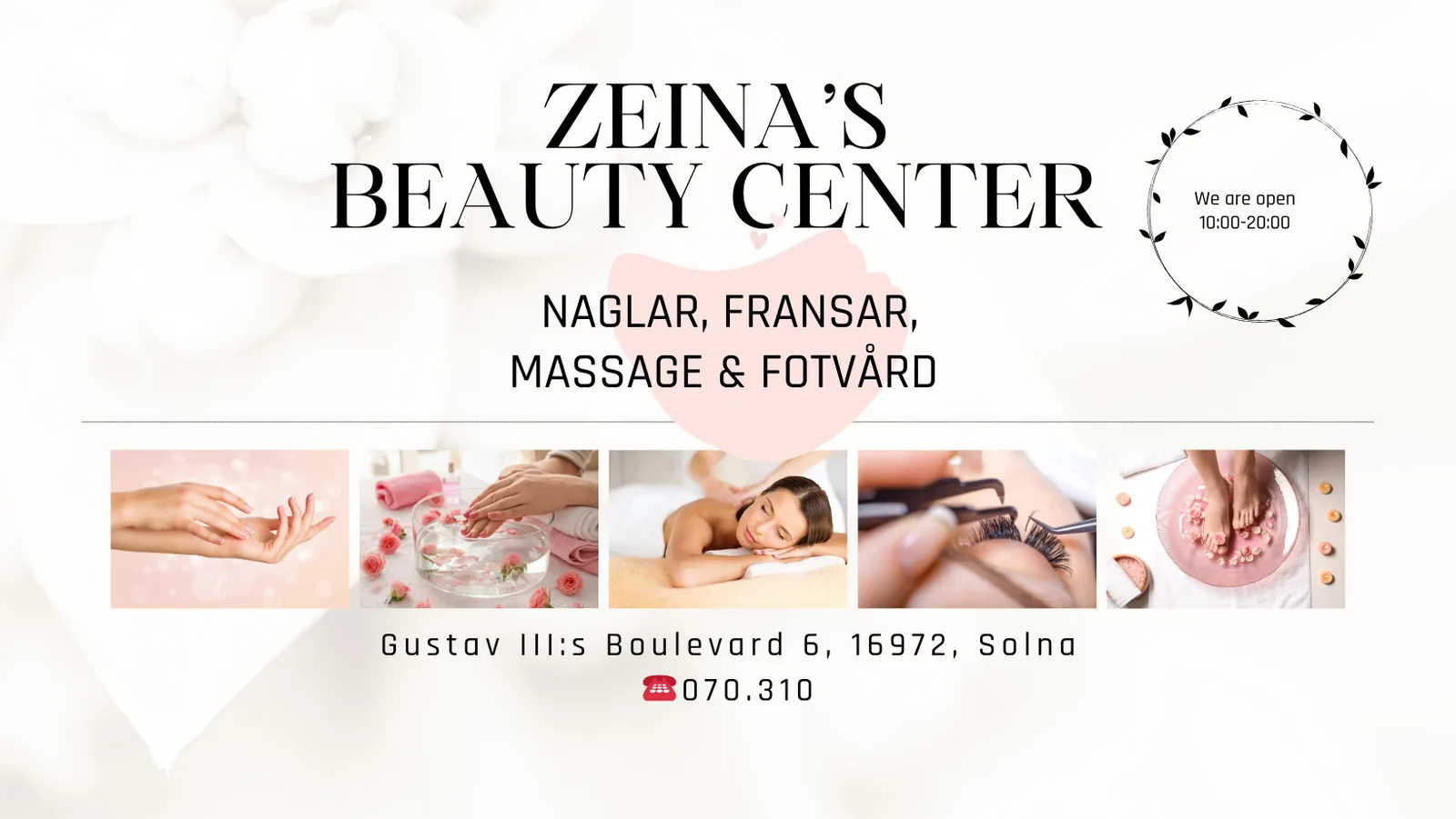 Zeina's Beauty Center i Solna vid Gustav III:s Boulevard
